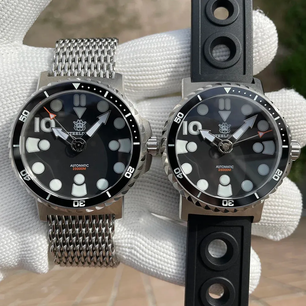 Steeldive SD1982 Big Size 46.5MM 25000M Diver Watch - No Date