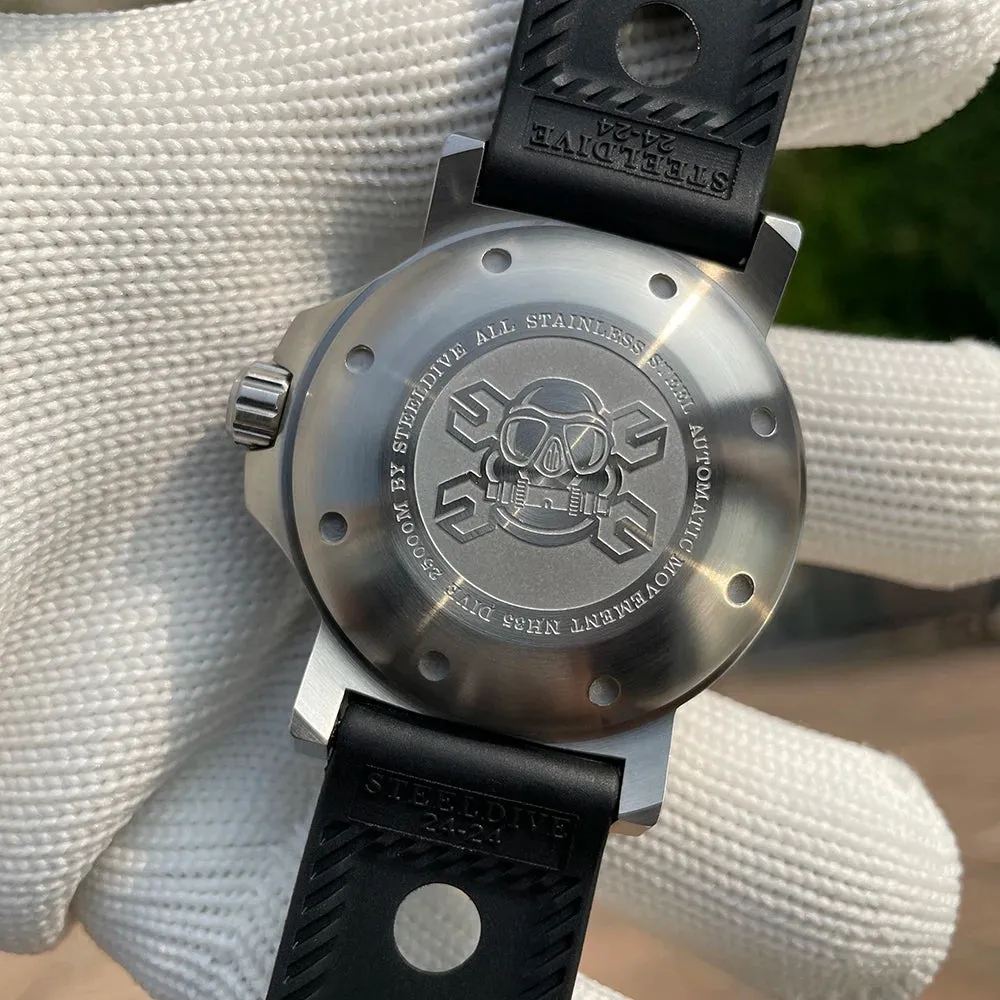 Steeldive SD1982 Big Size 46.5MM 25000M Diver Watch - No Date