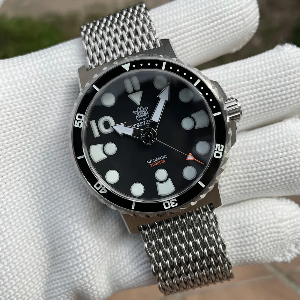Steeldive SD1982 Big Size 46.5MM 25000M Diver Watch - No Date