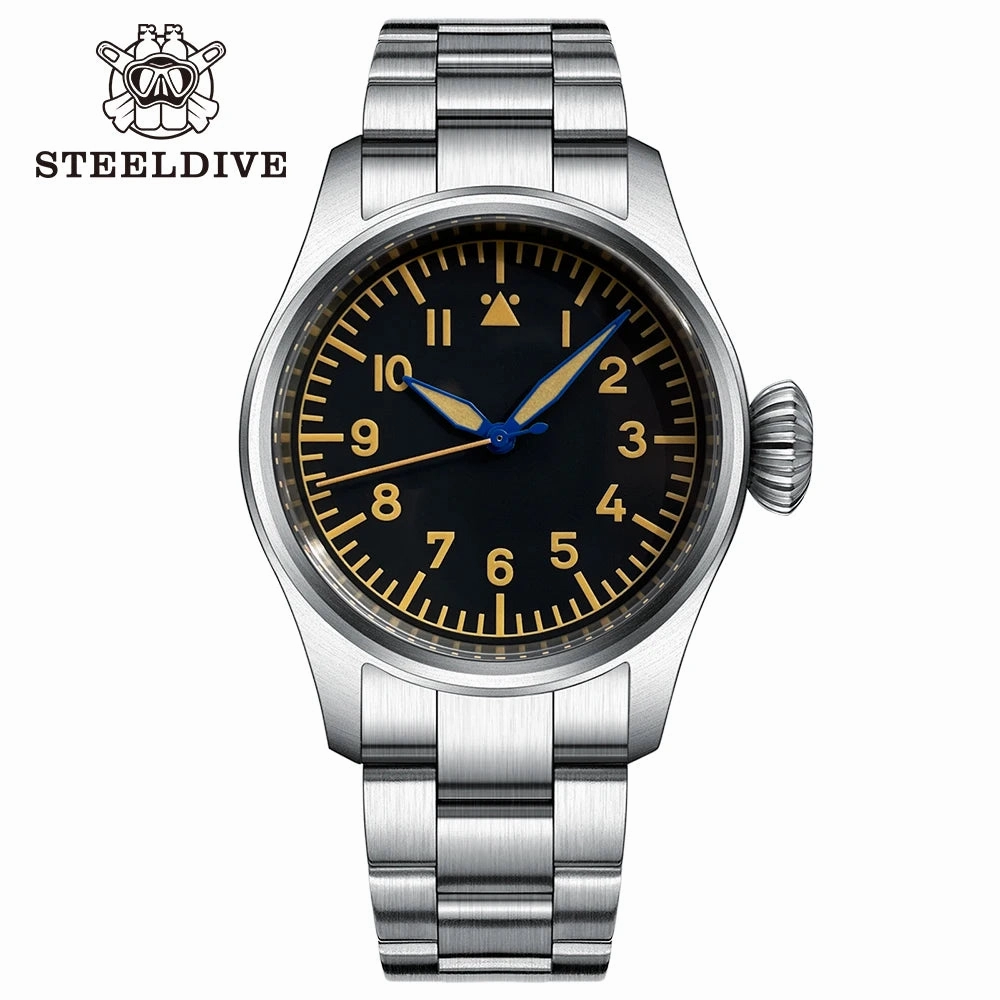 Steeldive SD1928A Retro Army Pilot Watch