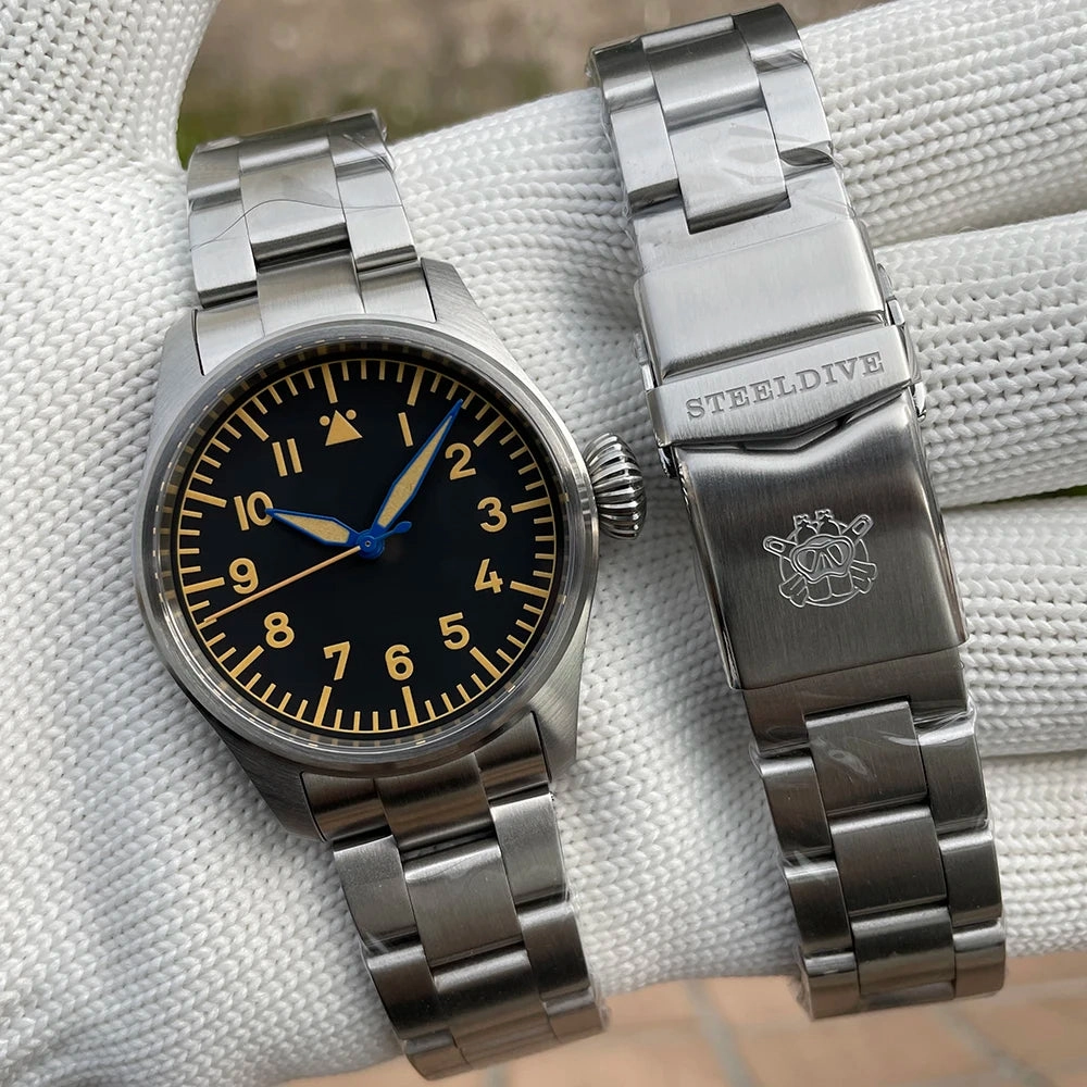 Steeldive SD1928A Retro Army Pilot Watch