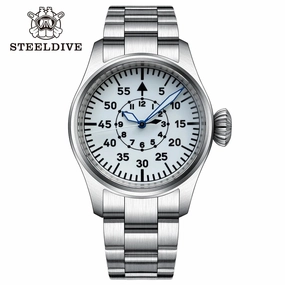 Steeldive SD1928B Retro Militarty Pilot Watch 