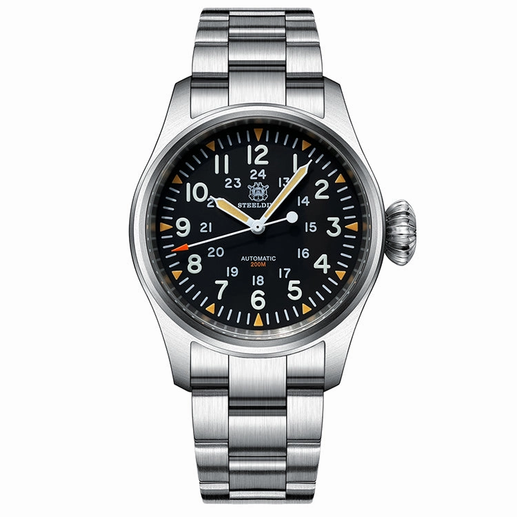 Steeldive SD1928H Khaki Field Mechanical Watch 
