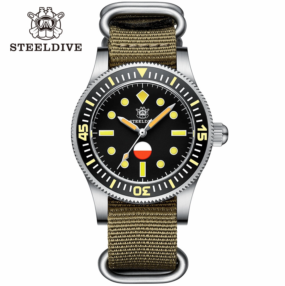 Steeldive SD1952T 50-Fathoms Automatic Watch Men 