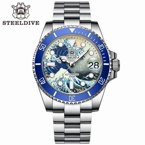 Steeldive SD1953 Great Wave Sub Diver Watch 