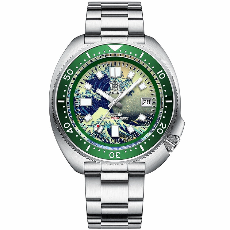 Steeldive SD1970 Great Wave Turtle Diver Watch