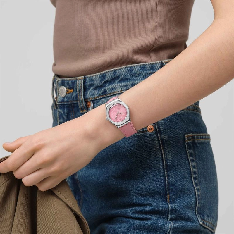 Swatch Irony PINK PETAL PROMISE Watch YLS234