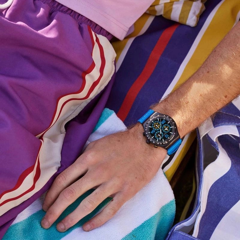 Swatch Moments Blue Watch YVB100