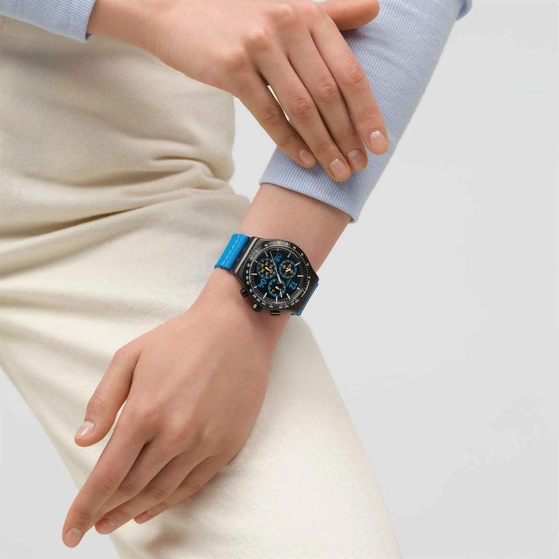 Swatch Moments Blue Watch YVB100