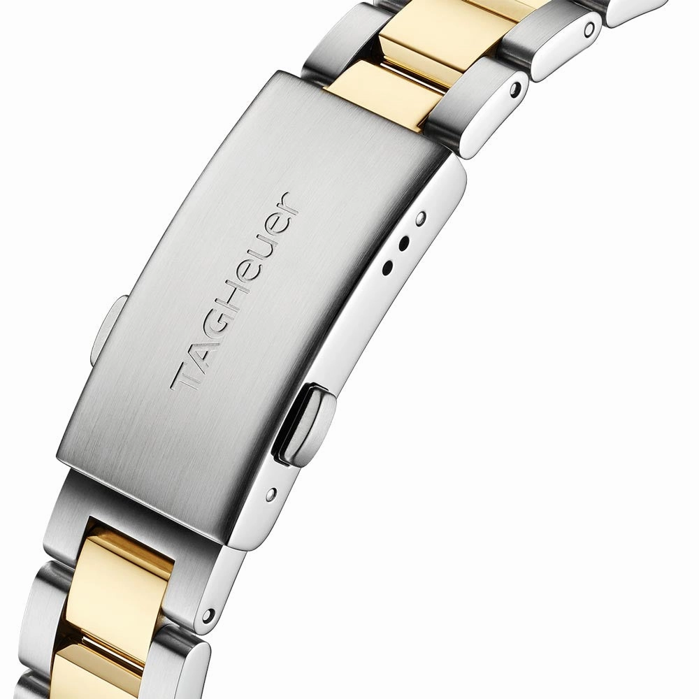 TAG Heuer Aquaracer 32mm MOP Dial 18ct Gold Plated Steel Diamond Quartz Ladies Watch WBD1322.BB0320
