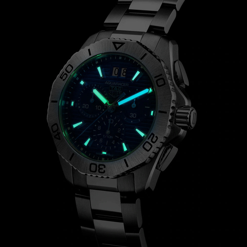 TAG Heuer Aquaracer Professional 200 40mm Blue Dial Chronograph Quartz Gents Watch CBP1113.BA0627