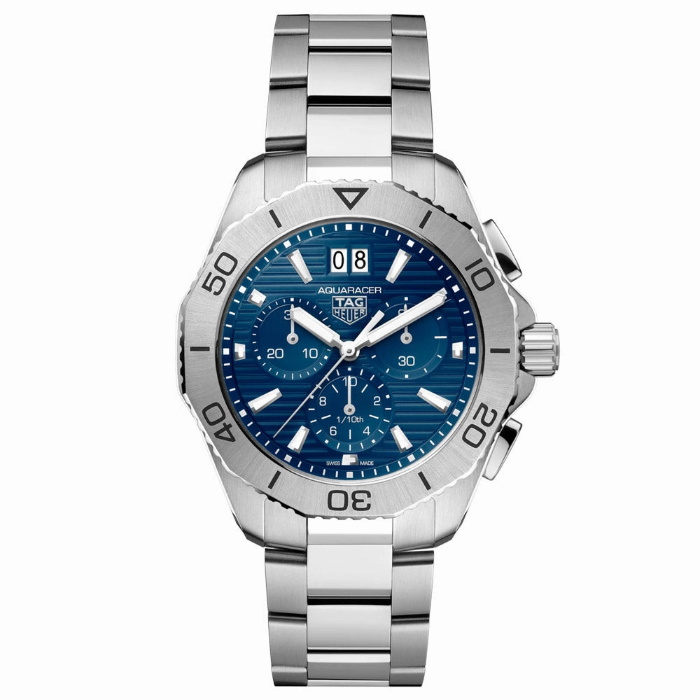 TAG Heuer Aquaracer Professional 200 40mm Blue Dial Chronograph Quartz Gents Watch CBP1113.BA0627