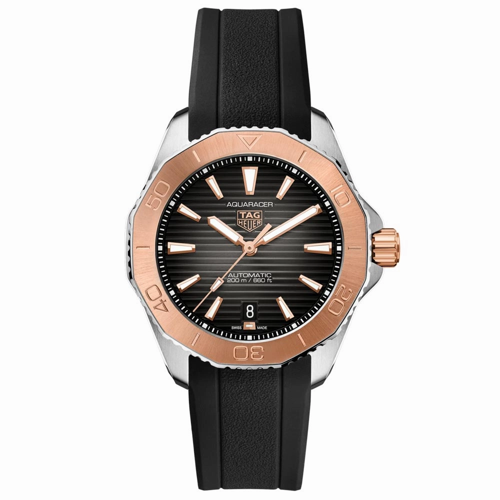 TAG Heuer Aquaracer Professional 200 Black Dial 40mm Steel & Gold Automatic Gents Watch WBP2151.FT6199