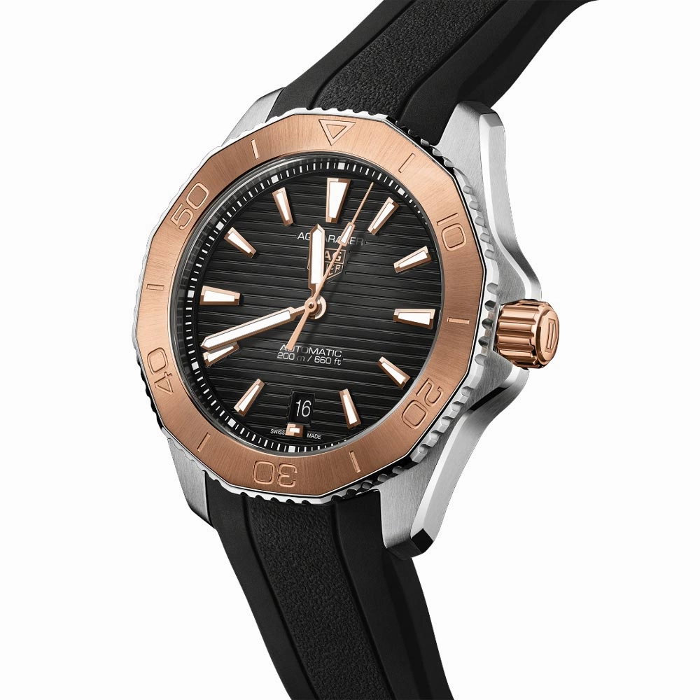 TAG Heuer Aquaracer Professional 200 Black Dial 40mm Steel & Gold Automatic Gents Watch WBP2151.FT6199