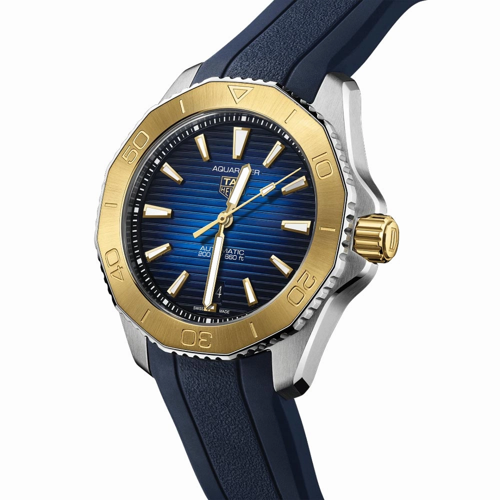 TAG Heuer Aquaracer Professional 200 Blue Dial 40mm Steel & Gold Automatic Gents Watch WBP2150.FT6210
