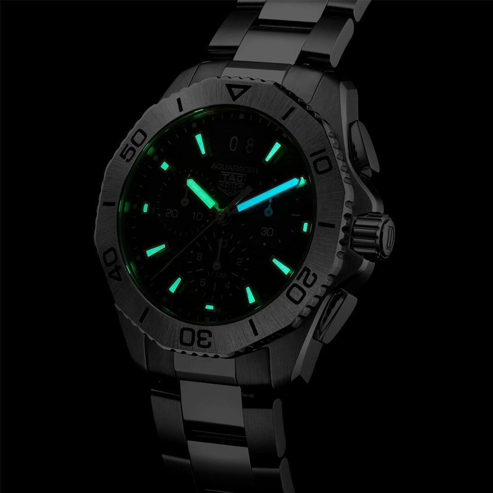 TAG Heuer Aquaracer Professional 200 Date 40mm Black Dial Chronograph Quartz Gents Watch CBP1110.BA0627