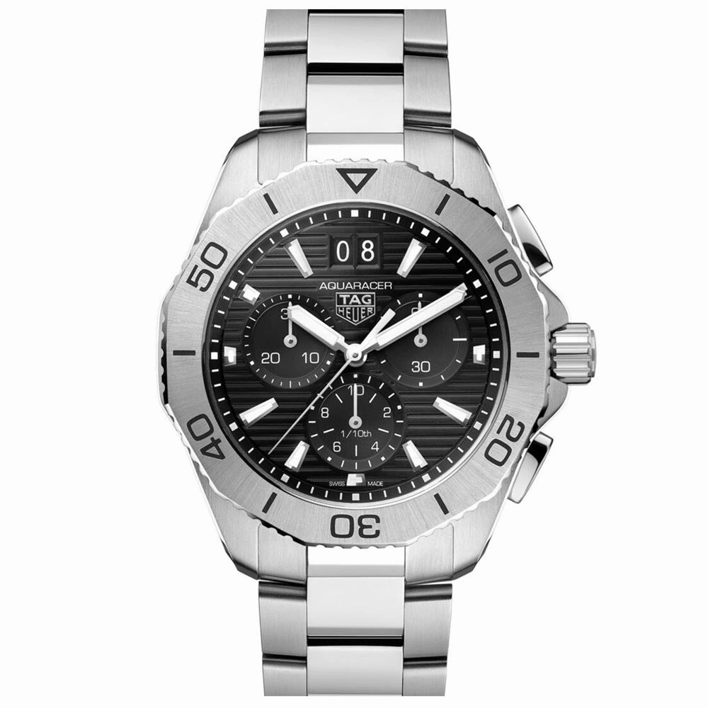 TAG Heuer Aquaracer Professional 200 Date 40mm Black Dial Chronograph Quartz Gents Watch CBP1110.BA0627