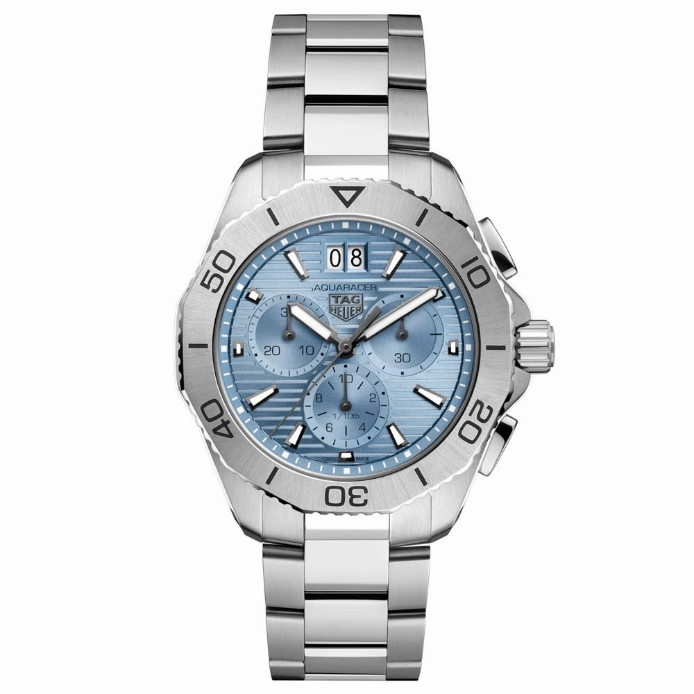 TAG Heuer Aquaracer Professional 200 Date 40mm Sky Blue Dial Chronograph Quartz Gents Watch CBP1112.BA0627