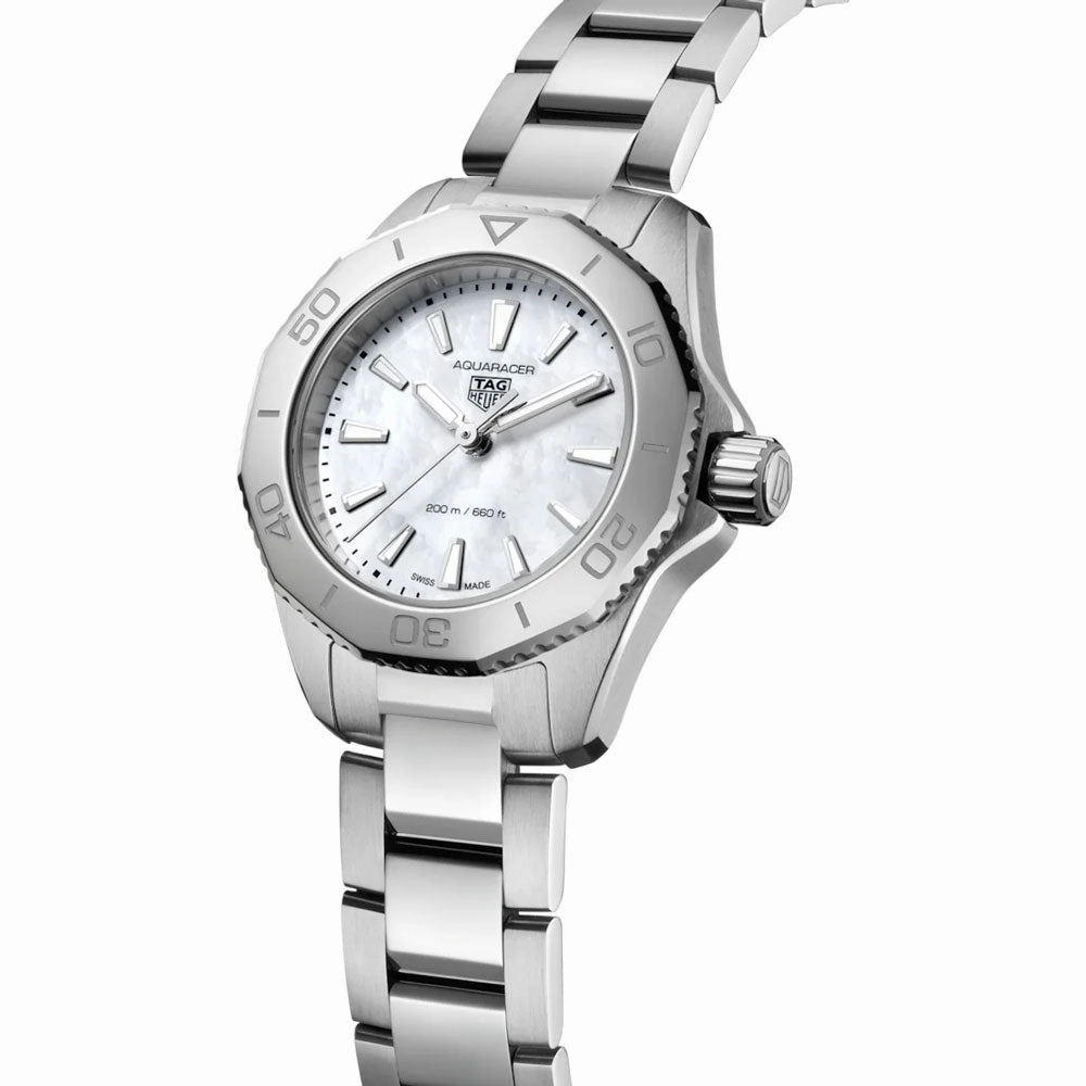 TAG Heuer Aquaracer Professional 200 MOP Dial 30mm Quartz Ladies Watch WBP1418.BA0622