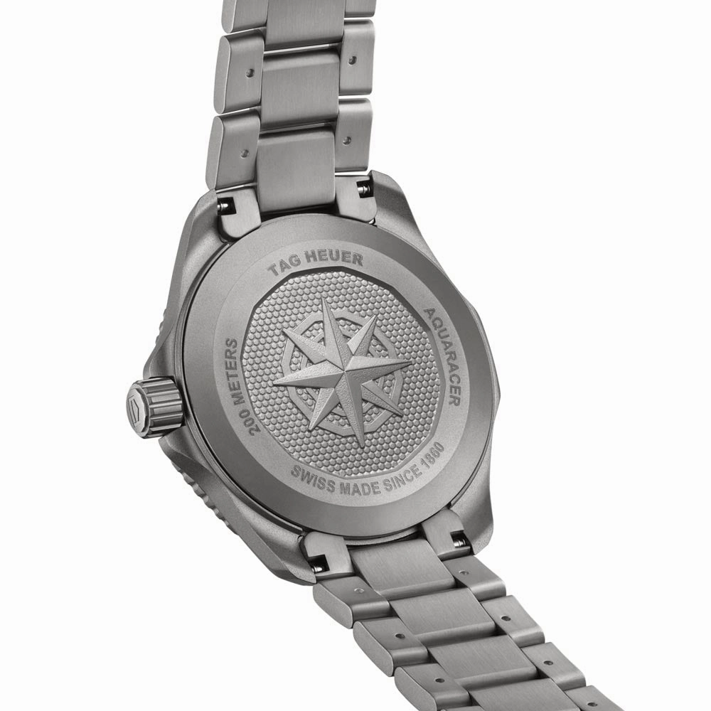 TAG Heuer Aquaracer Professional 200 Solargraph 40mm Black Dial Titanium Quartz Gents Watch WBP1180.BF0000