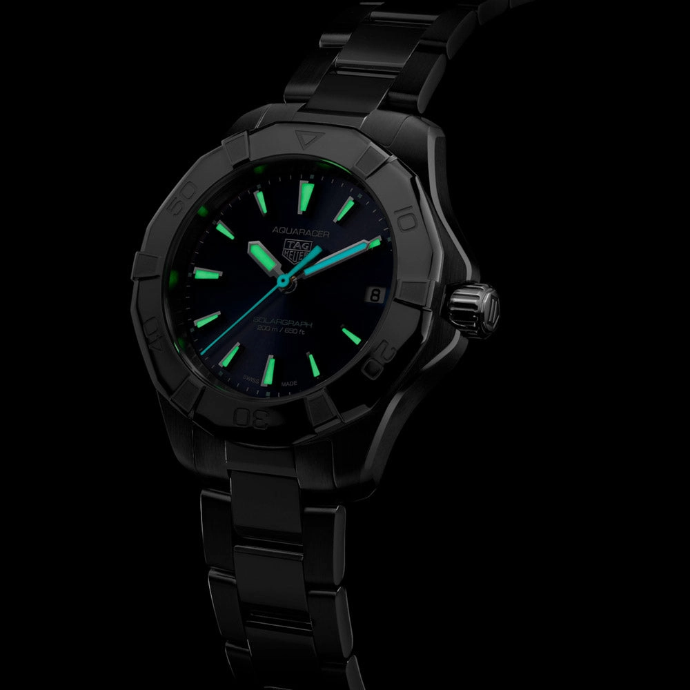 TAG Heuer Aquaracer Professional 200 Solargraph Blue Dial 34mm Quartz Ladies Watch WBP1311.BA0005