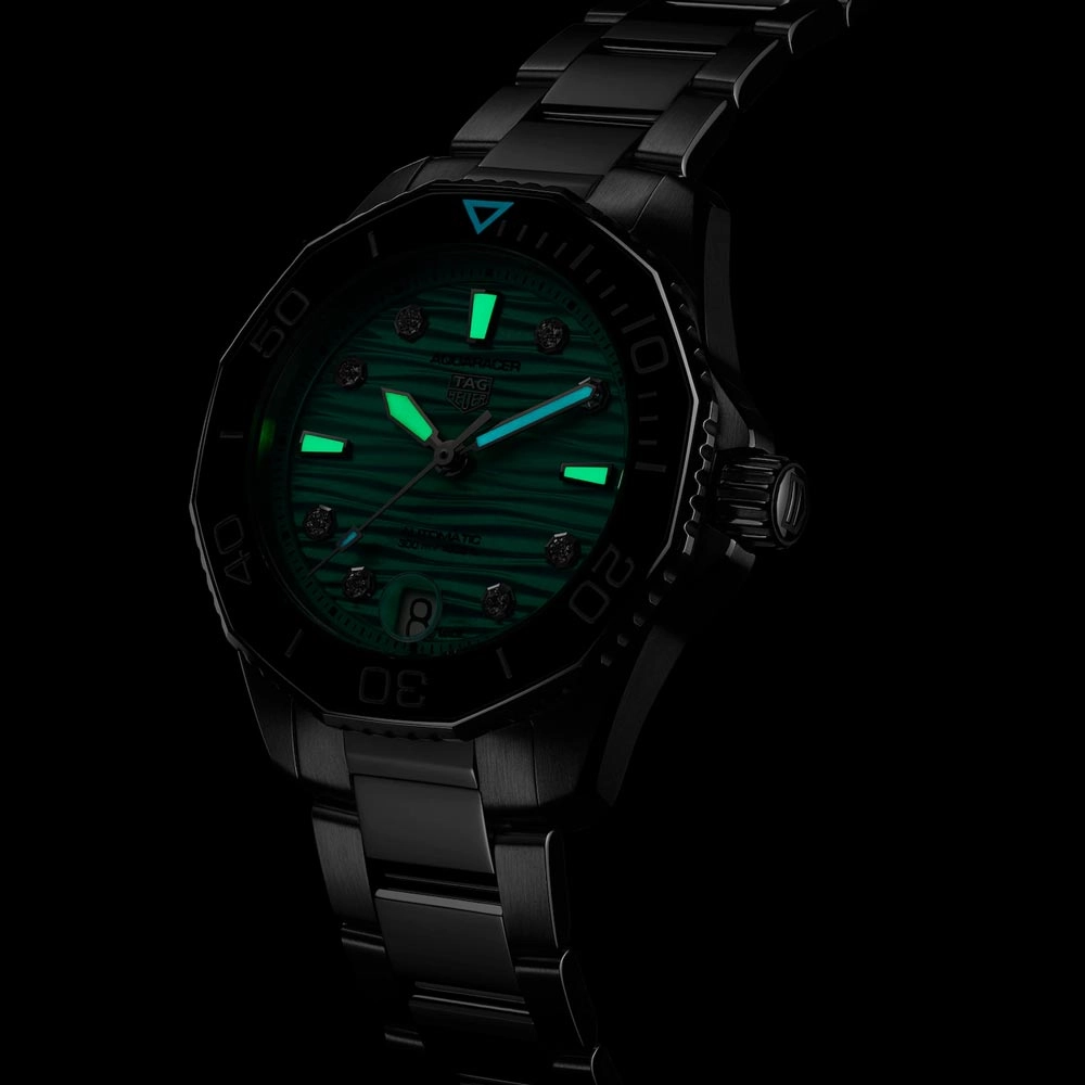 TAG Heuer Aquaracer Professional 300 36mm Turquoise Dial Automatic Ladies Watch WBP231K.BA0618