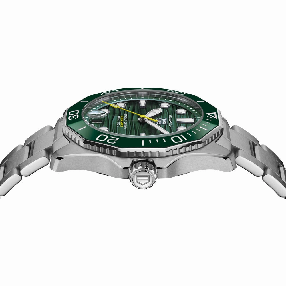 TAG Heuer Aquaracer Professional 300 Date 42mm Green Dial Automatic Gents Watch WBP5116.BA0013