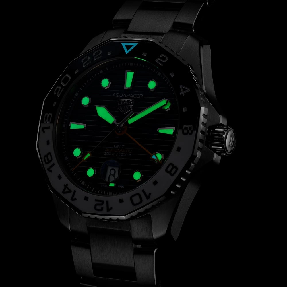TAG Heuer Aquaracer Professional 300 GMT 43mm Blue Dial Automatic Gents Watch WBP2010.BA0632