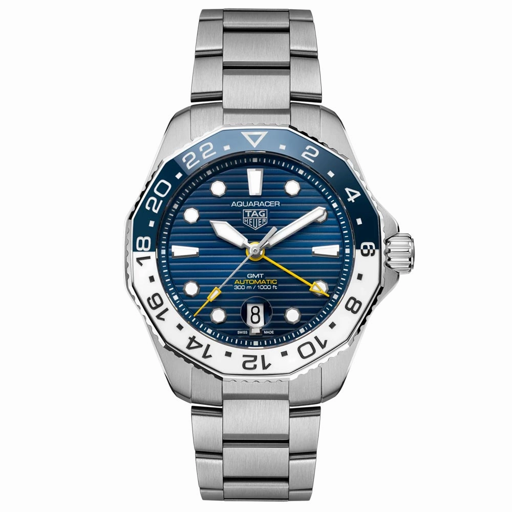 TAG Heuer Aquaracer Professional 300 GMT 43mm Blue Dial Automatic Gents Watch WBP2010.BA0632