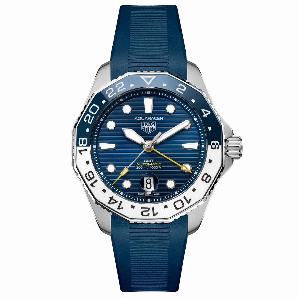 TAG Heuer Aquaracer Professional 300 GMT 43mm Blue Dial Automatic Gents Watch WBP2010.FT6198