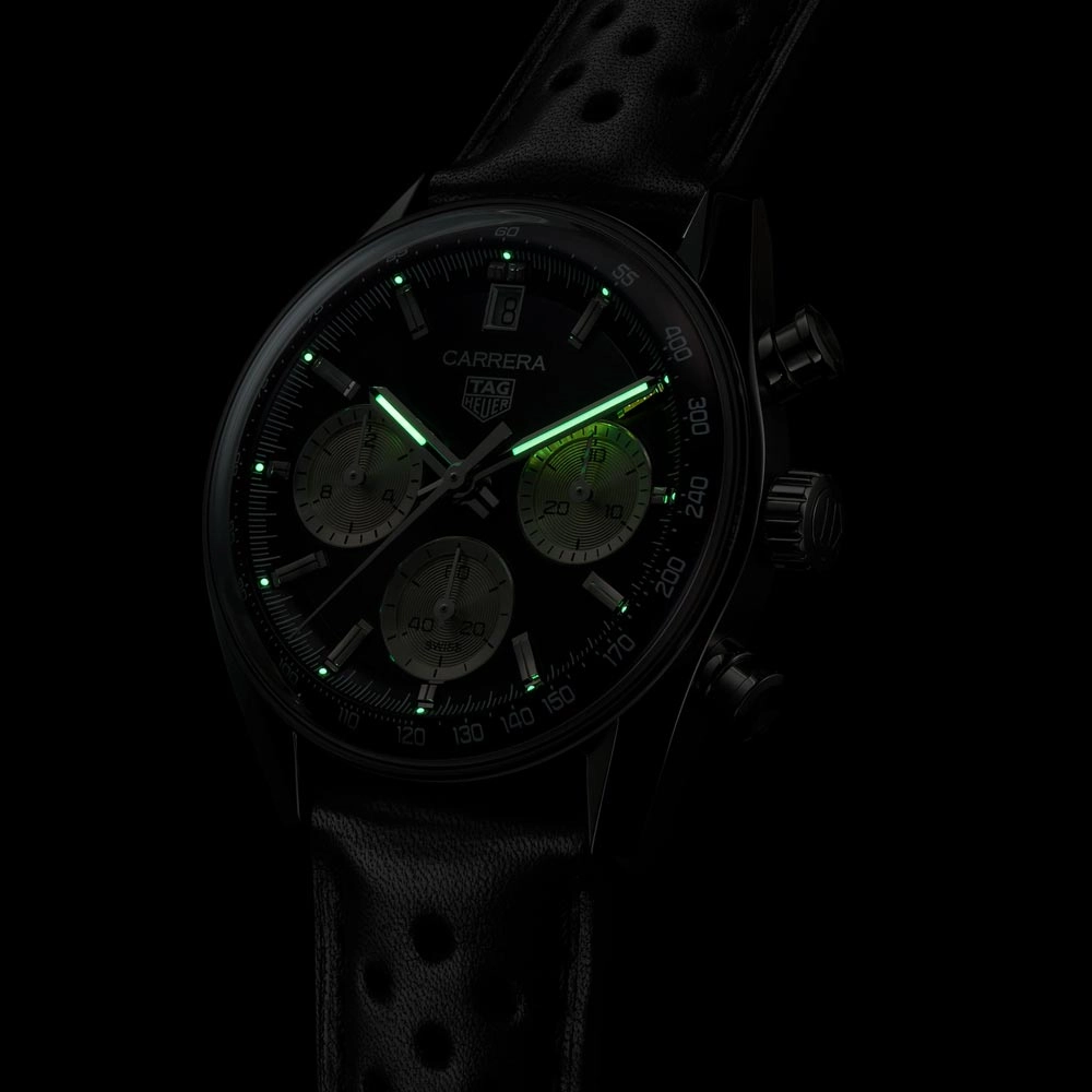 TAG Heuer Carrera 39mm Black Dial Automatic Chronograph Gents Watch CBS2210.FC6534