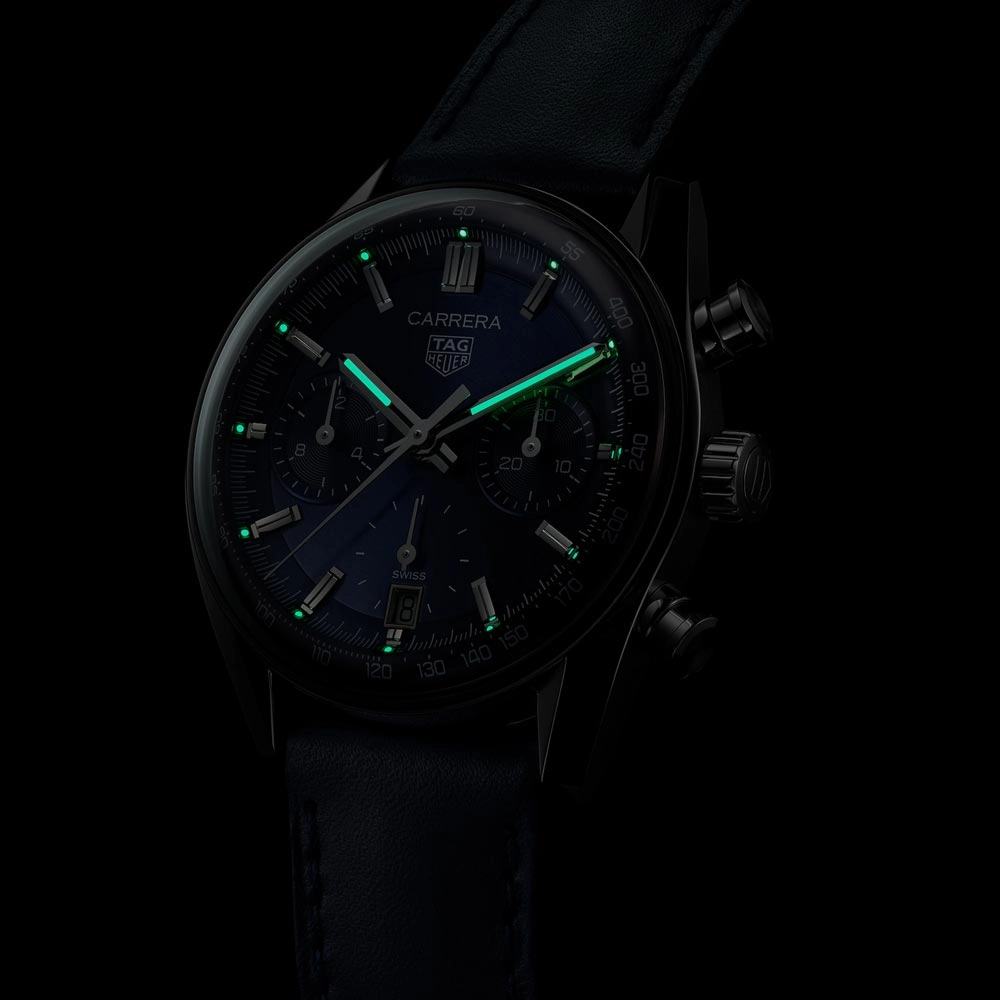 TAG Heuer Carrera 39mm Blue Dial Automatic Chronograph Gents Watch CBS2212.FC6535