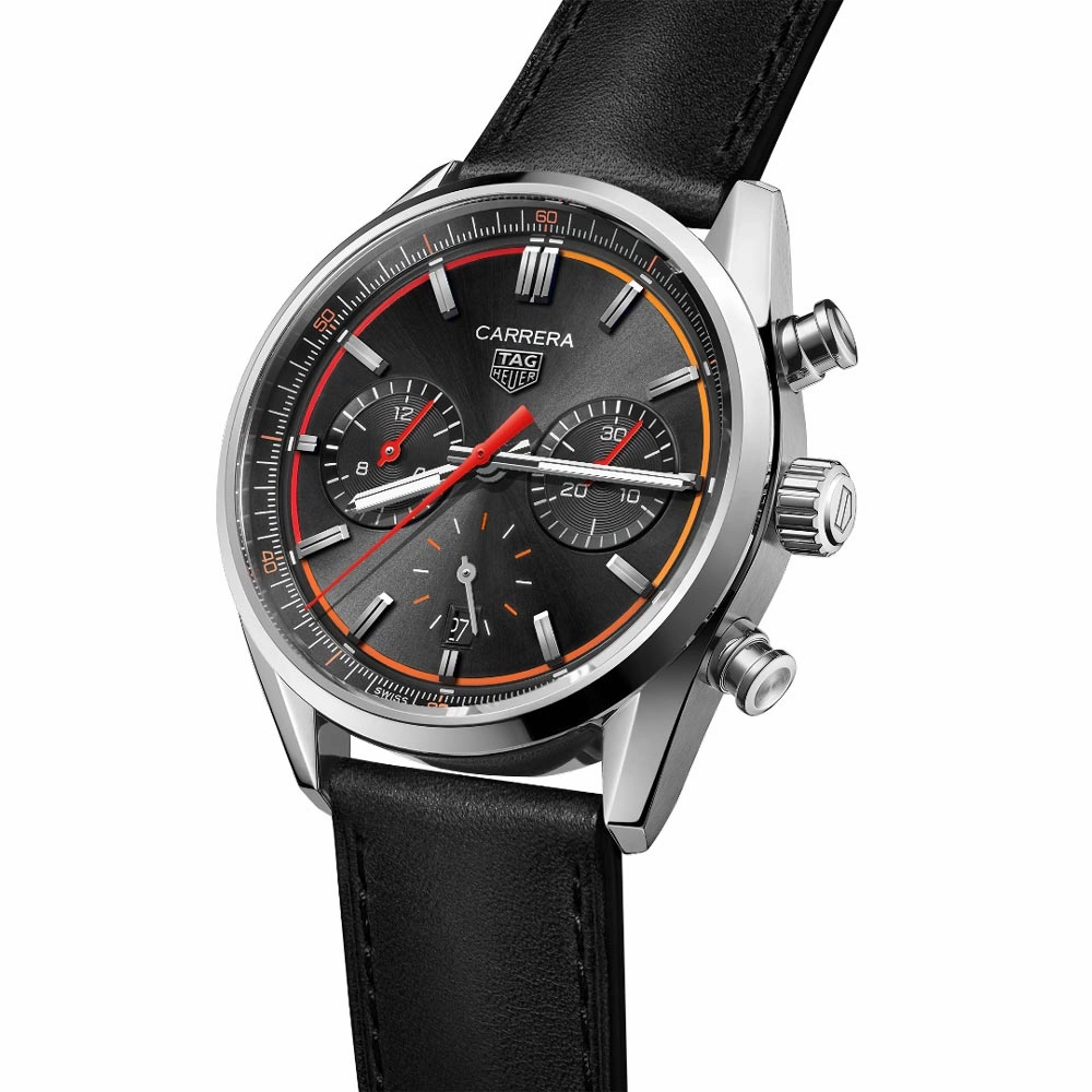 TAG Heuer Carrera 42mm Black Dial Automatic Chronograph Gents Watch CBN201C.FC6542