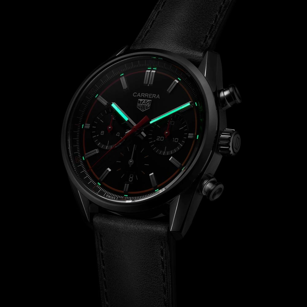 TAG Heuer Carrera 42mm Black Dial Automatic Chronograph Gents Watch CBN201C.FC6542