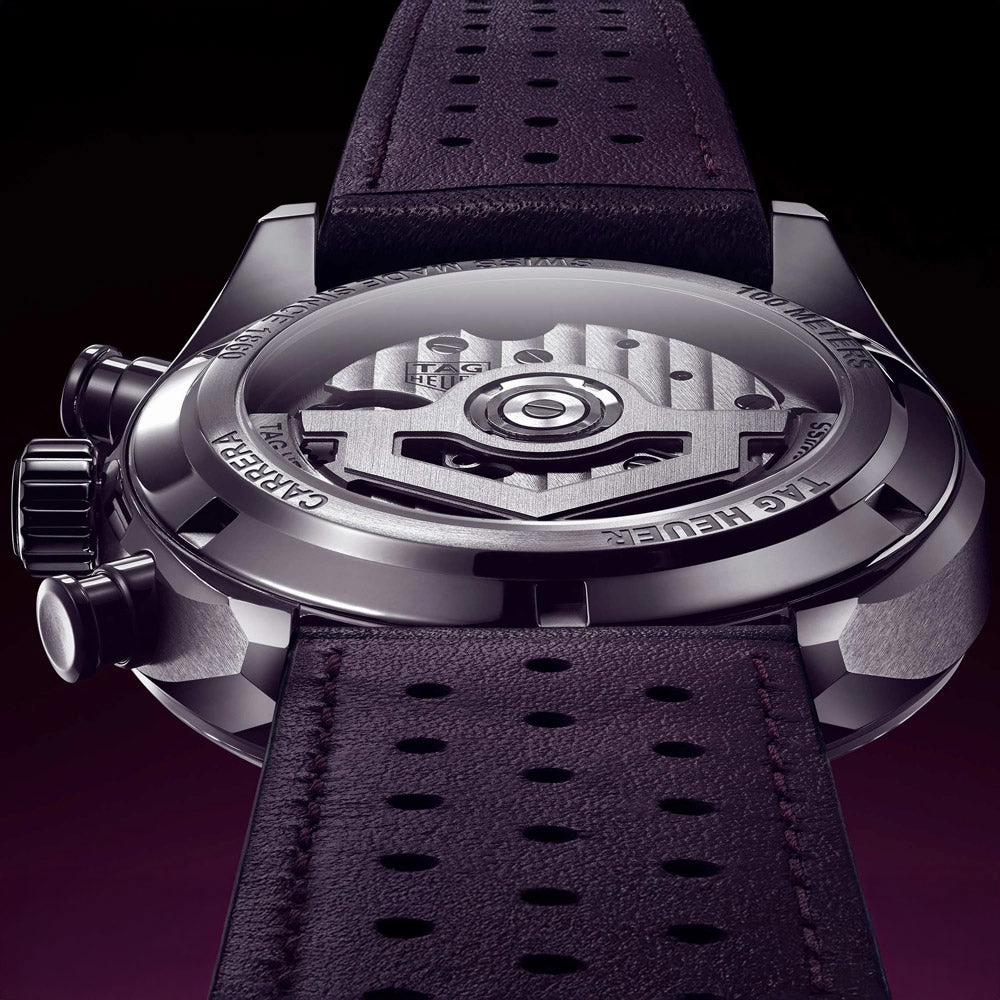 TAG Heuer Carrera Chronograph 39mm Purple Dial Automatic Watch CBS2219.FC6607
