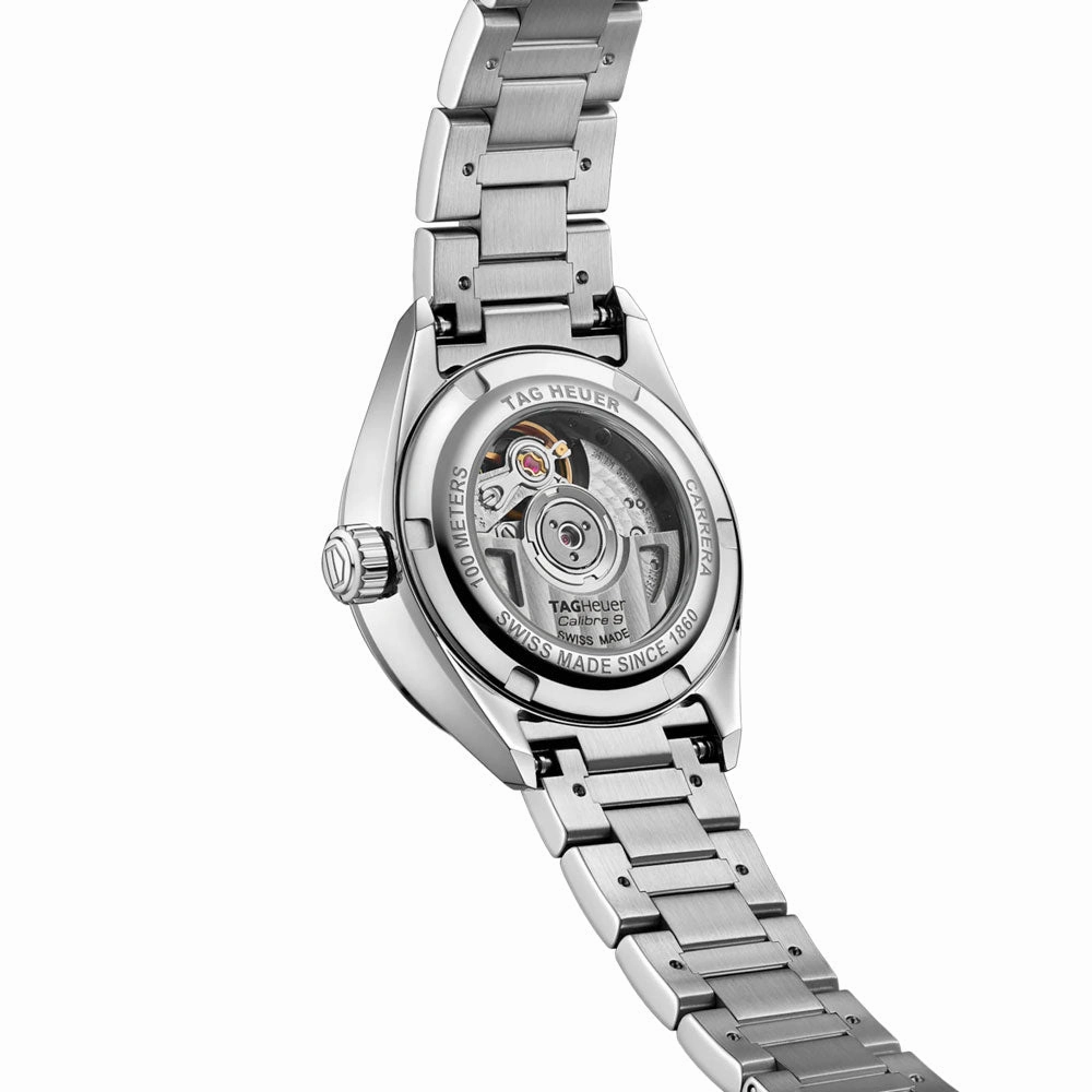 TAG Heuer Carrera Date 29mm MOP Dial Diamond Automatic Ladies Watch WBN2414.BA0621