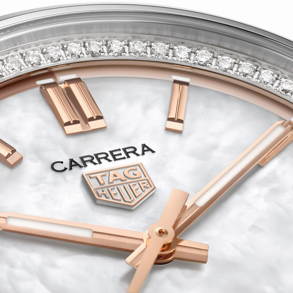 TAG Heuer Carrera Date 36mm MOP Dial Ladies Automatic Watch WBN231C.BA0001