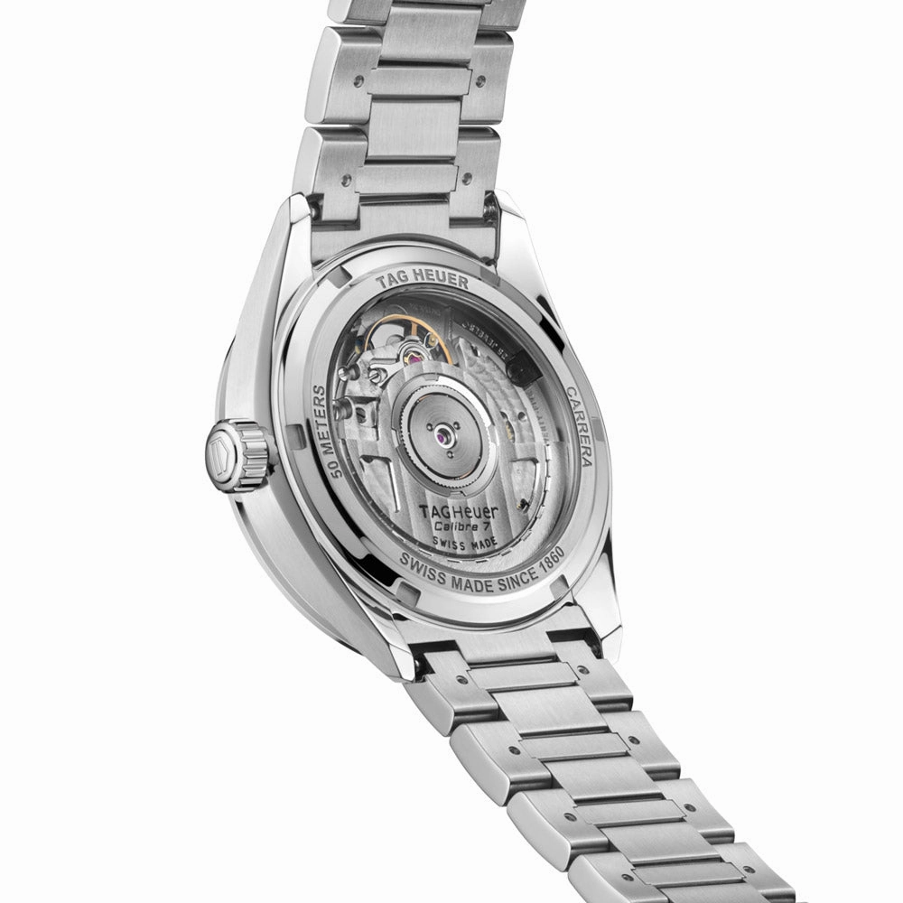 TAG Heuer Carrera Date 36mm Purple Diamond Dot Dial Ladies Automatic Watch WBN2319.BA0001