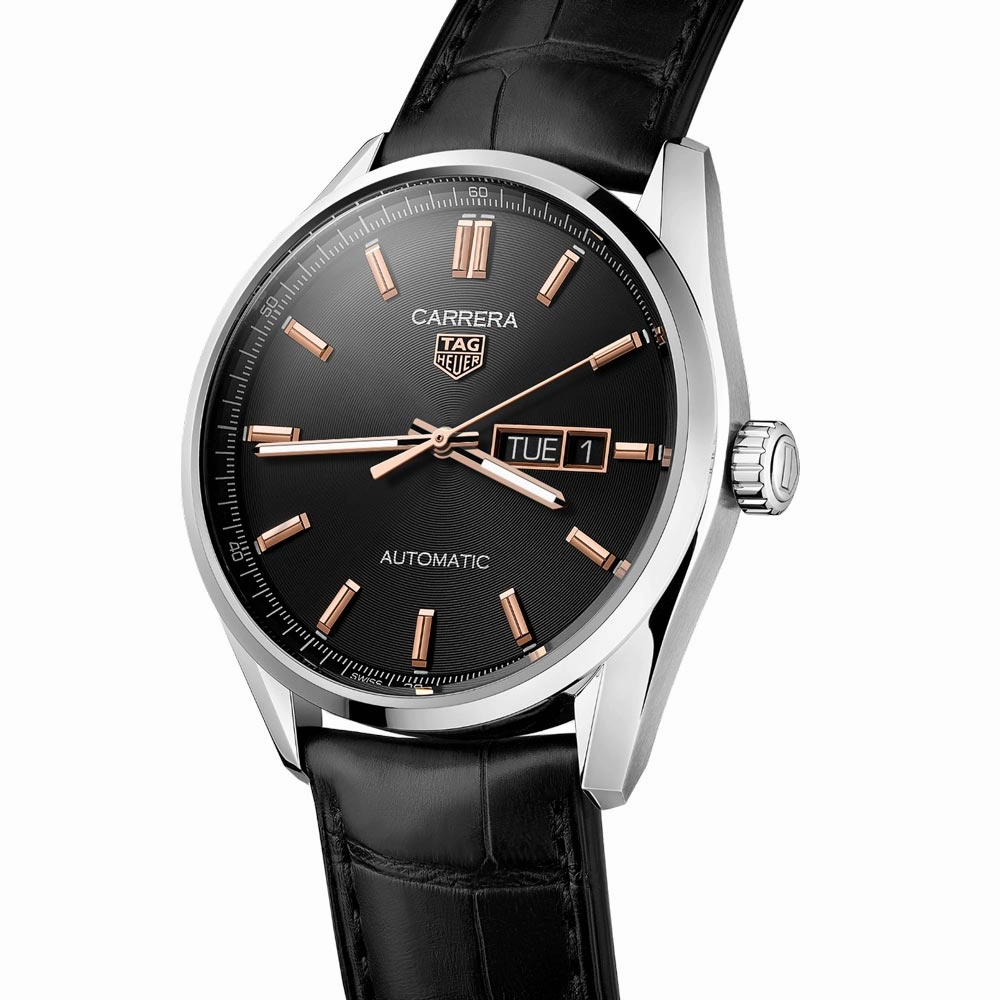 TAG Heuer Carrera Day Date 41mm Black Dial Automatic Gents Watch WBN2013.FC6503