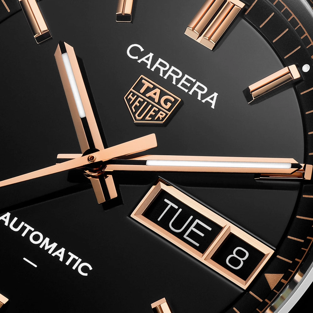 TAG Heuer Carrera Day Date 41mm Black Dial Automatic Gents Watch WDA2111.BA0043
