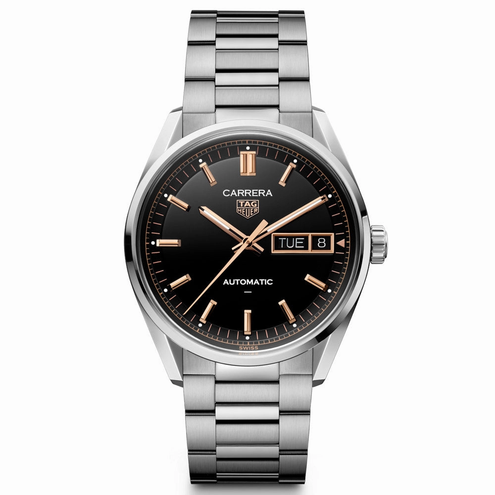 TAG Heuer Carrera Day Date 41mm Black Dial Automatic Gents Watch WDA2111.BA0043