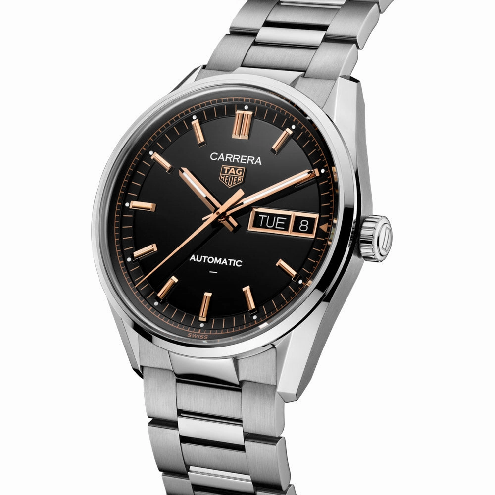 TAG Heuer Carrera Day Date 41mm Black Dial Automatic Gents Watch WDA2111.BA0043
