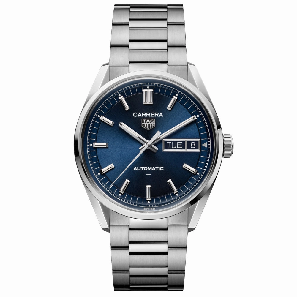 TAG Heuer Carrera Day Date 41mm Blue Dial Automatic Gents Watch WDA2112.BA0043