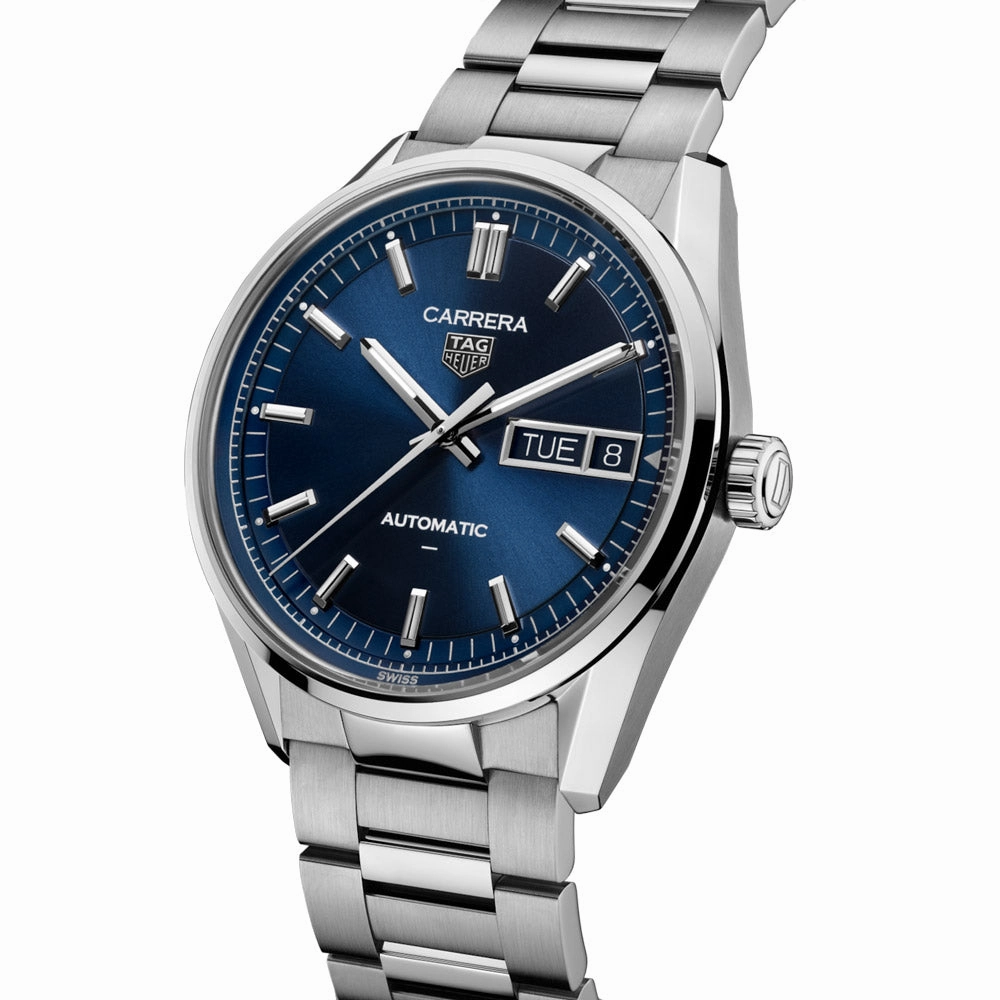 TAG Heuer Carrera Day Date 41mm Blue Dial Automatic Gents Watch WDA2112.BA0043