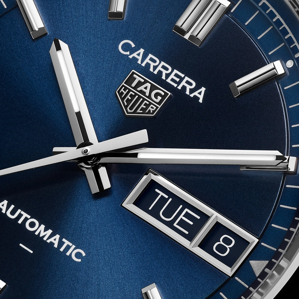 TAG Heuer Carrera Day Date 41mm Blue Dial Automatic Gents Watch WDA2112.BA0043