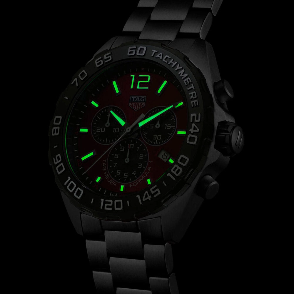 TAG Heuer Formula 1 43mm Red Dial Quartz Chronograph Gents Watch CAZ101AN.BA0842
