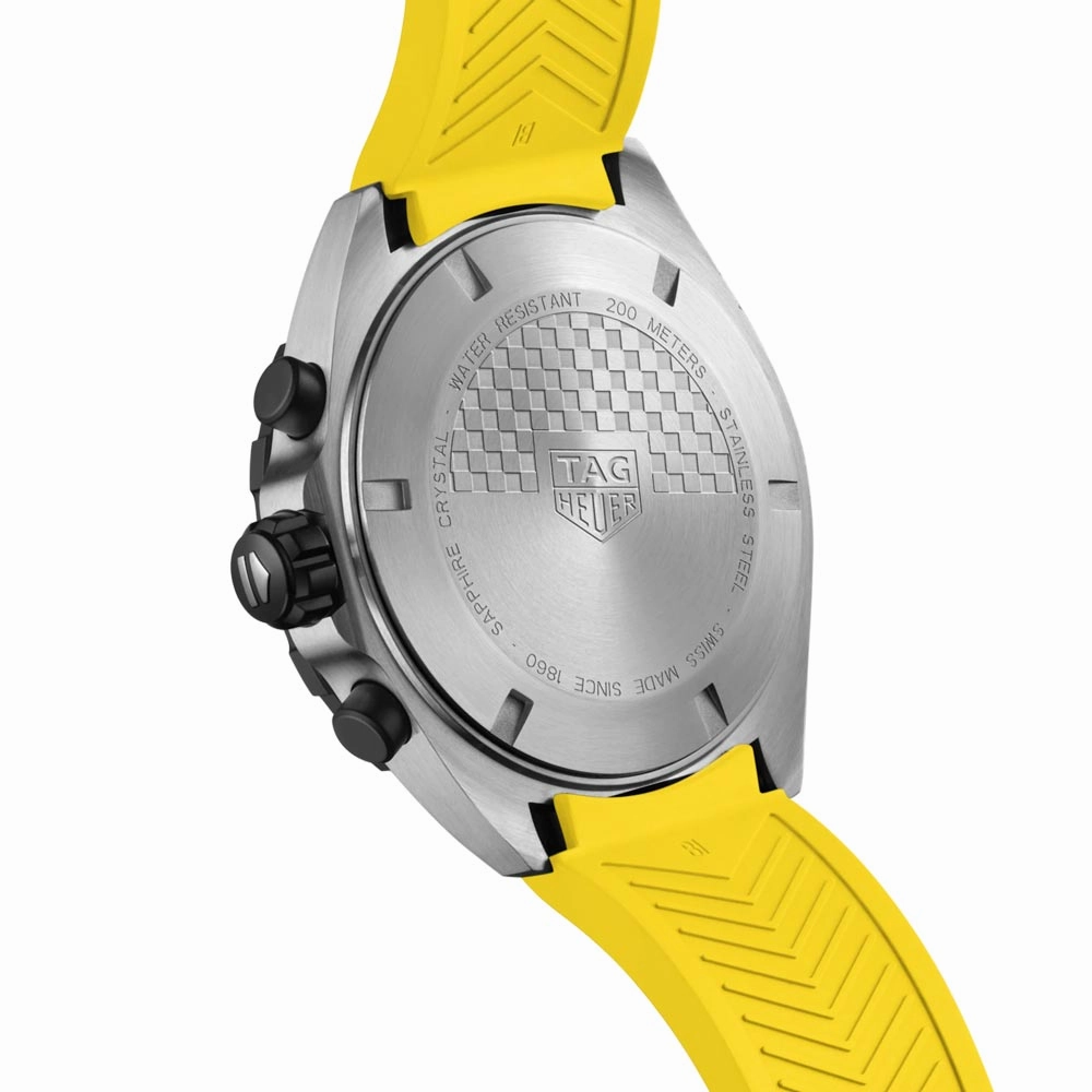 TAG Heuer Formula 1 43mm Yellow Dial Quartz Chronograph Gents Watch CAZ101AM.FT8054