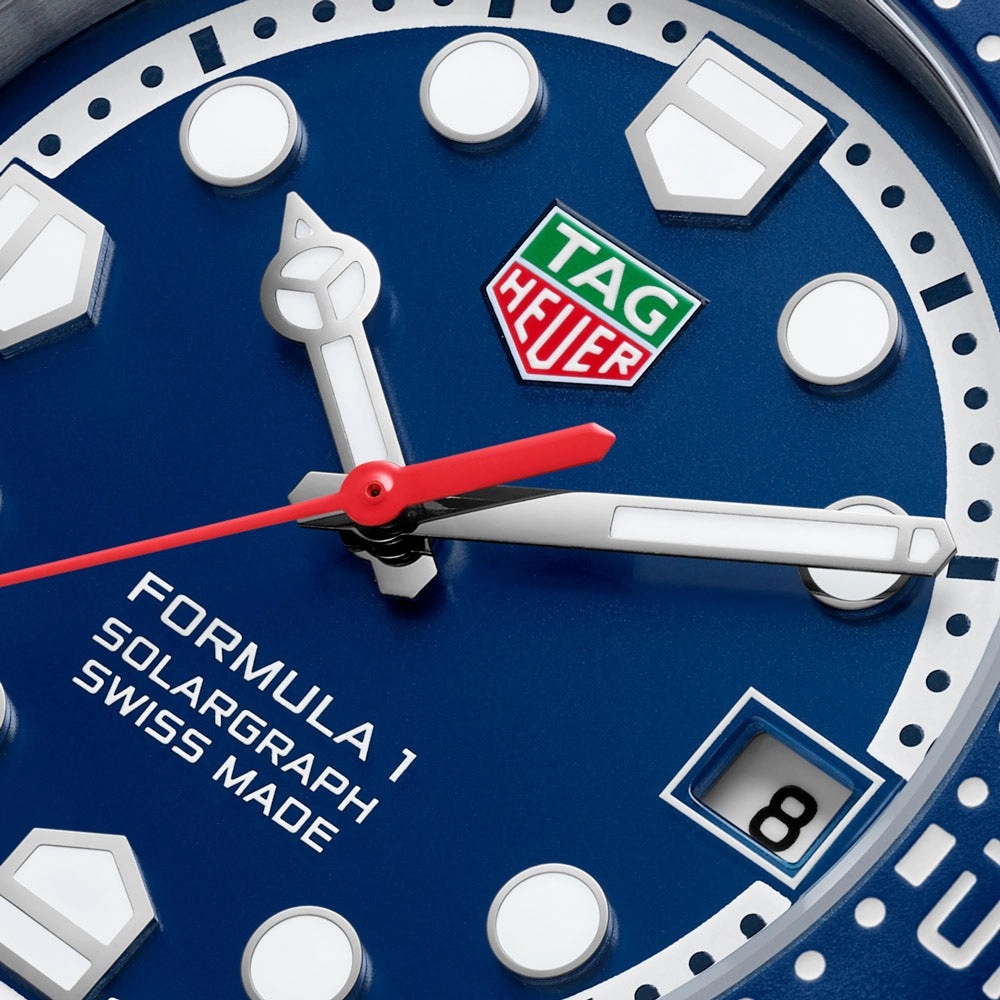 TAG Heuer Formula 1 Solargraph 38mm Blue Dial Quartz Watch WBY1112.BA0042