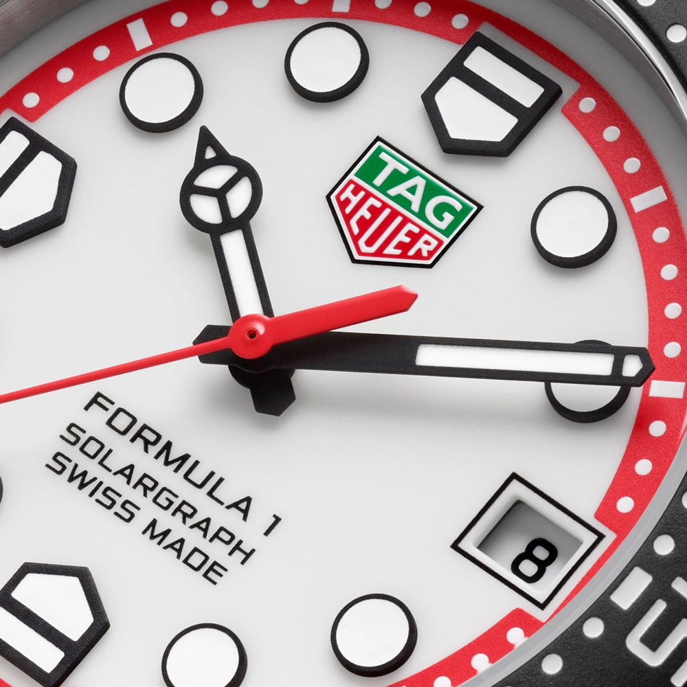TAG Heuer Formula 1 Solargraph 38mm White Dial Quartz Watch WBY1111.BA0042