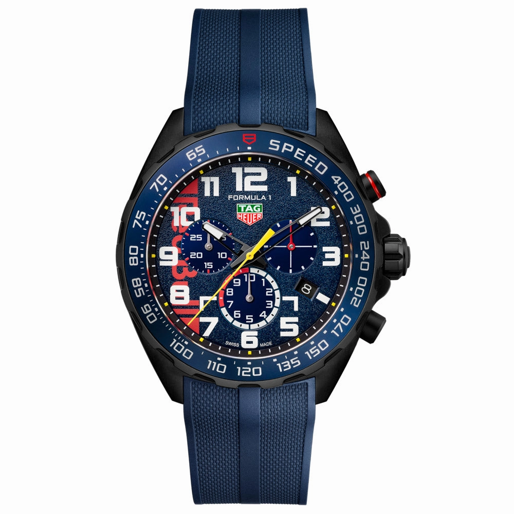 TAG Heuer Formula 1 X Oracle Red Bull Racing Limited Edition 43mm Blue Dial Quartz Chronograph Gents Watch CAZ101AZ.FT8090
